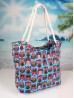 Owl Print Canvas Tote Bag